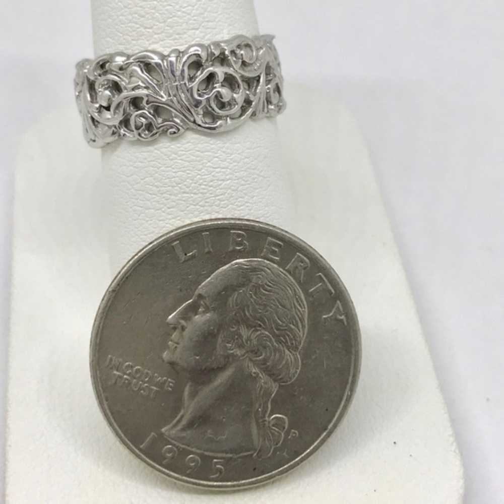 NWT sterling silver .925 filagree band handmade - Picture 2 of 6